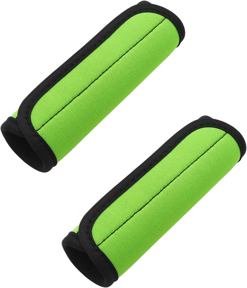 JAKOUE 2pcs Light Green Luggage Handle Wraps for Suitcase- Soft Suitcase Handle Covers for Travel Accessories（ Bright Color for Suitcase Tags Identifiers ） - Image 1